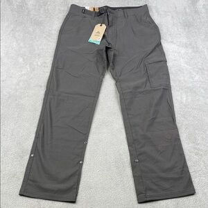 NEW Prana 31/30 Stretch Zion II Pant Men's Charcoal Gray Cargo Pants